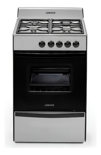 Cocina A Gas Longvie De 56cm 13231x Acero Inox Acero Inoxidable