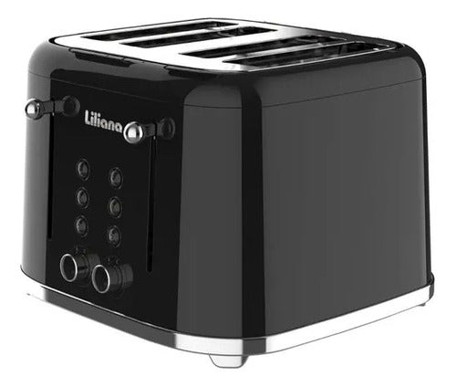 Tostadora Liliana Retrostyle At932 Color Negro
