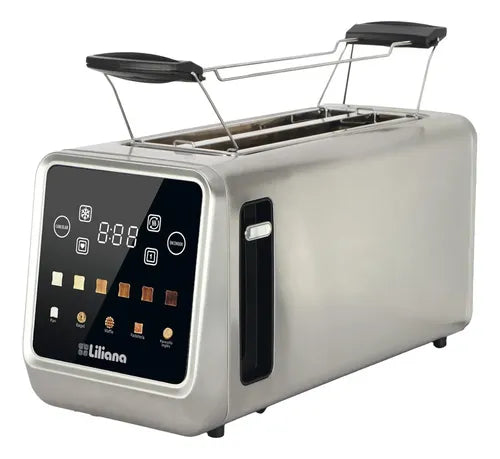 Tostadora Digital De 2 Bocas Liliana At942 Panel Led 1400w Gris