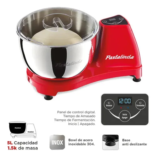 Amasadora Impastatrice Pastalinda Cucina Sm-1591 De 5l
