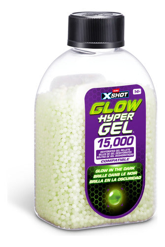 Recarga Gellet Hypergel X-shot De 15000 Municiones Fluo Verde Lima