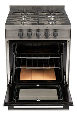 Cocina Semi Industrial Multigas Florencia 5818s Acero Inox Gris Oscuro
