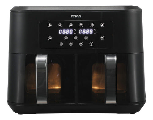 Freidora De Aire Atma Pro Doble Canasta 8.5 Litros 2200w Frd248a Negro
