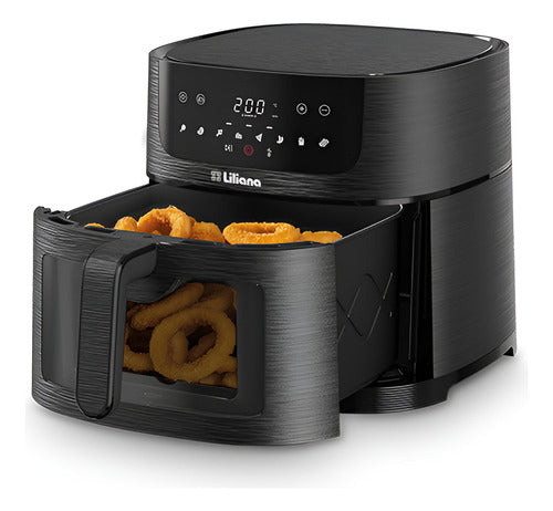 Freidora De Aire Digital Liliana Af906 Duogrill Mid 1700w 6l - Negro