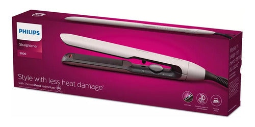 Planchita De Pelo Philips Bhs515/00 Thermoshield Ionico Cts Blanco