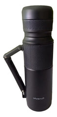 Termo Vivendi De 1200 Ml De Acero Inox Negro Libre De Bpa Negro