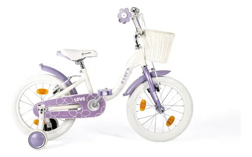 Bicicleta Rodado 16 Stark Love V Brakes Acero Aluminio Violeta 16