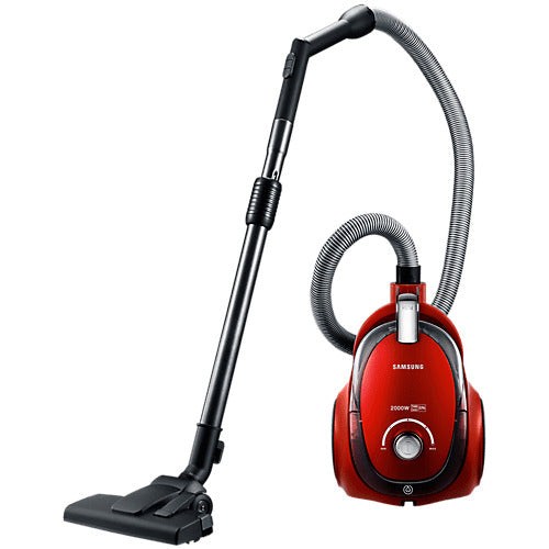 Aspiradora Samsung Sin Bolsa 2000 W Roja Vc20ccnmarf Color Rojo