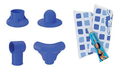 Pileta Estructural Rectangular Pelopincho 1010 Con Capacidad De 500 Litros 1.55x1.07 M Azul Mosaico