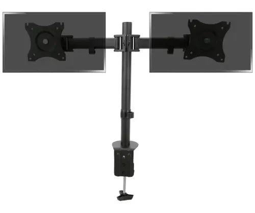 Soporte Escritorio Doble Brazo Con Base Onebox Lcd-23 Cta Color Negro