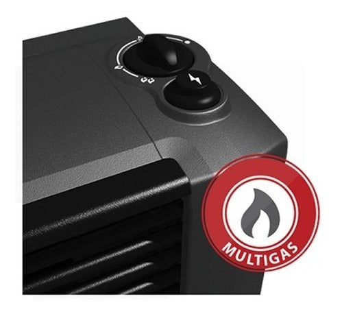 Calefactor Sin Tiraje Coppens 3000kcal Multigas Tio Musa Tiza/grafito
