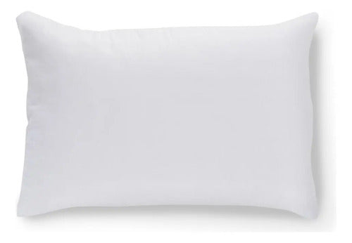 Almohada Cannon Doral Fibra Poliéster Siliconada 70x50 Dobby Color Blanco
