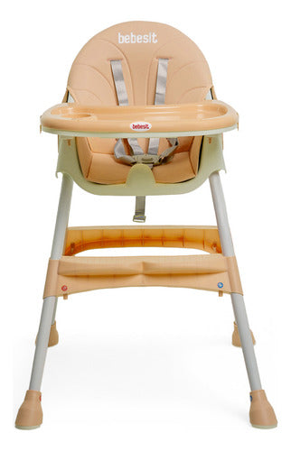 Silla De Comer Reclinable 3 En 1 Bebesit 6651a Beige 15k Css Liso Beige