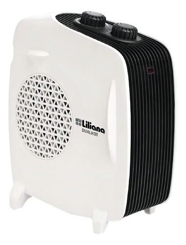 Calefactor Eléctrico Caloventor Liliana Cfh510 Color Blanco/negro