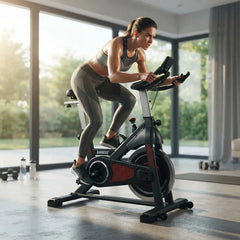 Bicicleta De Spinning Semi-profesional Randers 895sp H:150kg Negro