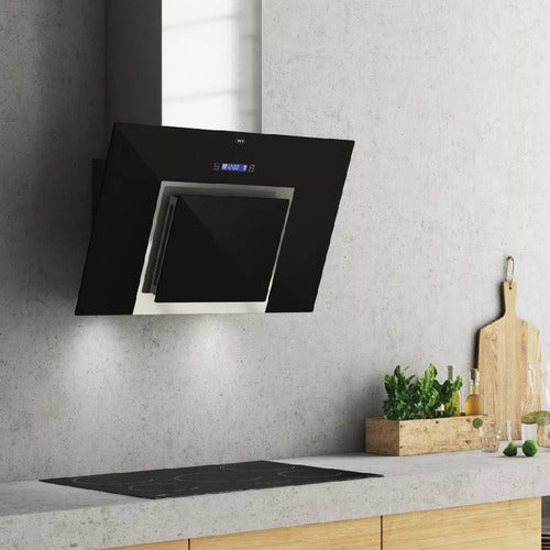 Campana Cocina Extractor Purificador Pared Tst Espejo 90 Cm Acero Inoxidable/negro