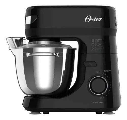 Batidora Planetaria Oster Osfpstsmpl2b Bate Mezcla Amasa Negro 60 Hz