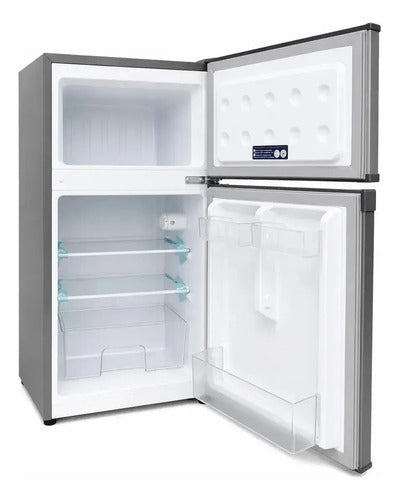 Heladera Refrigerador Gafa Hgmdp1p Mini Top Freezer Plata Gris Oscuro