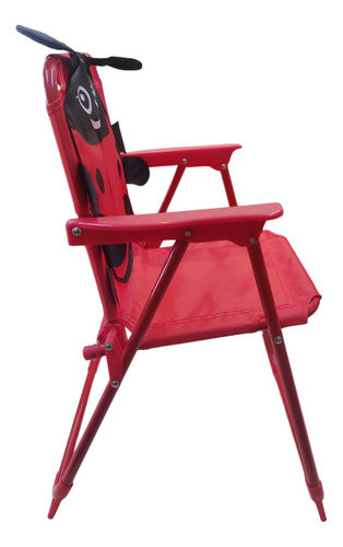 Silla Reposera Infantil Niños 1 Posicion Vaquita San Antonio Rojo