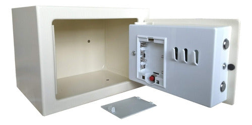 Caja Fuerte Seguridad Digital 23x17x17cm Mini Beige Tio Musa