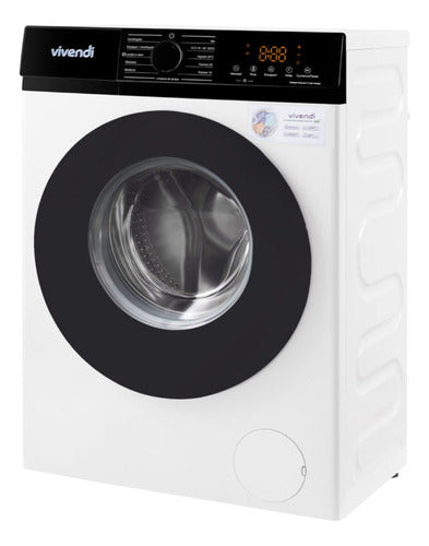 Lavarropas Frontal Vivendi Wm-wmcfwt 6kg Inverter Blanco Blanco