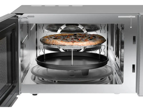 Microondas Whirlpool Wcollection Con Air Fry 29 Lts - Silver