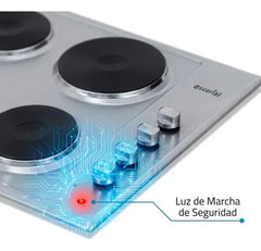 Anafe Escorial Aeho-58 60cm Eléctrico Empotrable Hot Plate Plateado