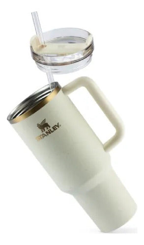 Vaso Quencher H20 1.18l Térmico Bombilla Stanley Beige C Beige Lisa