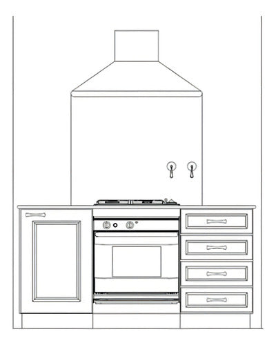 Anafe A Gas Longvie A2600rxf Inox Rejillas De Ventilación Color Gris