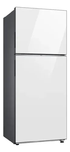 Heladera Con Freezer Inverter Samsung Bespoke Rt47cb664212b3 Color Clean White Con Capacidad De 457l