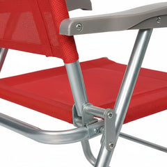 Reposera Plegable Sillon De 1 Posicion Descansar 10006 Rojo Rojo