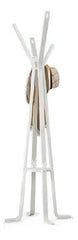 Perchero De Pie Nórdico Tm Madera Blanco Escandinavo 179 Cm 4 Ganchos