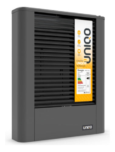 Calefactor Convector Multigas Coppens Uniqo Cun35 Tb 3500 Gris Oscuro