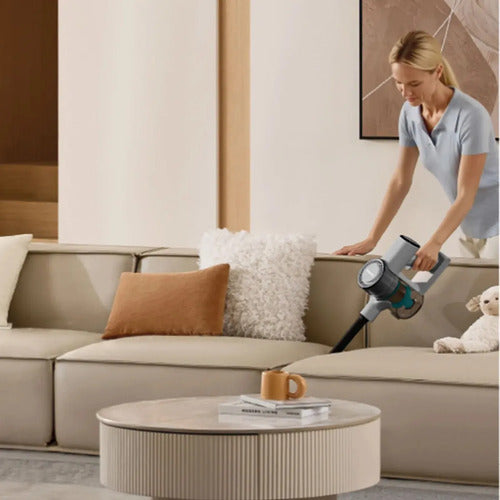 Aspiradora Inalámbrica 2 En 1 Vertical Y De Mano Philco Luz Verde Ultra Liviana 130w Gris
