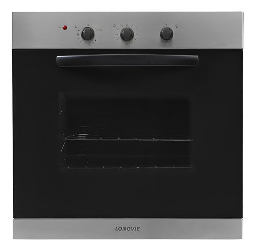 Horno A Gas Longvie H1500xf Con Grill Eléctrico De Empotrar Acero Inoxidable