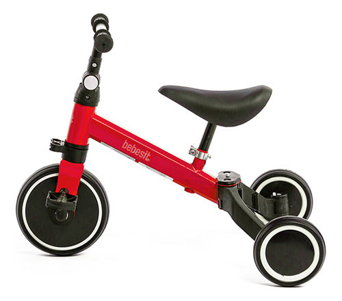 Triciclo Con Manija 3 En 1 Rojo Sl-2023 Bebesit