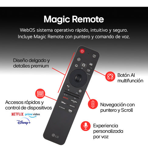 Televisor Smart Tv LG 43 Pulgadas Ultra Hd 4k Ai Thinq (43ua8050psa) - Incluye Magic Remote Ai