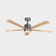Ventilador De Techo Con Luz Liliana Vthm935r 1.35 M 50 Gris Oscuro Marrón Madera 5