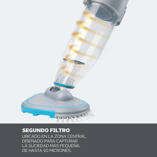 Barrefondo Inalámbrico Philco Velocidad Turbo 3 Niveles De Filtrado Gris