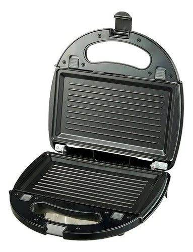 Sandwichera 3 Placas Waflera Grill Sandwichera 3 En 1 Westinghouse Color Plateado