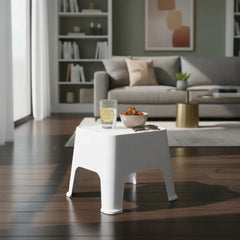 Banqueta Plastica Mesa Reforzada Sunset Gardenlife Blanco