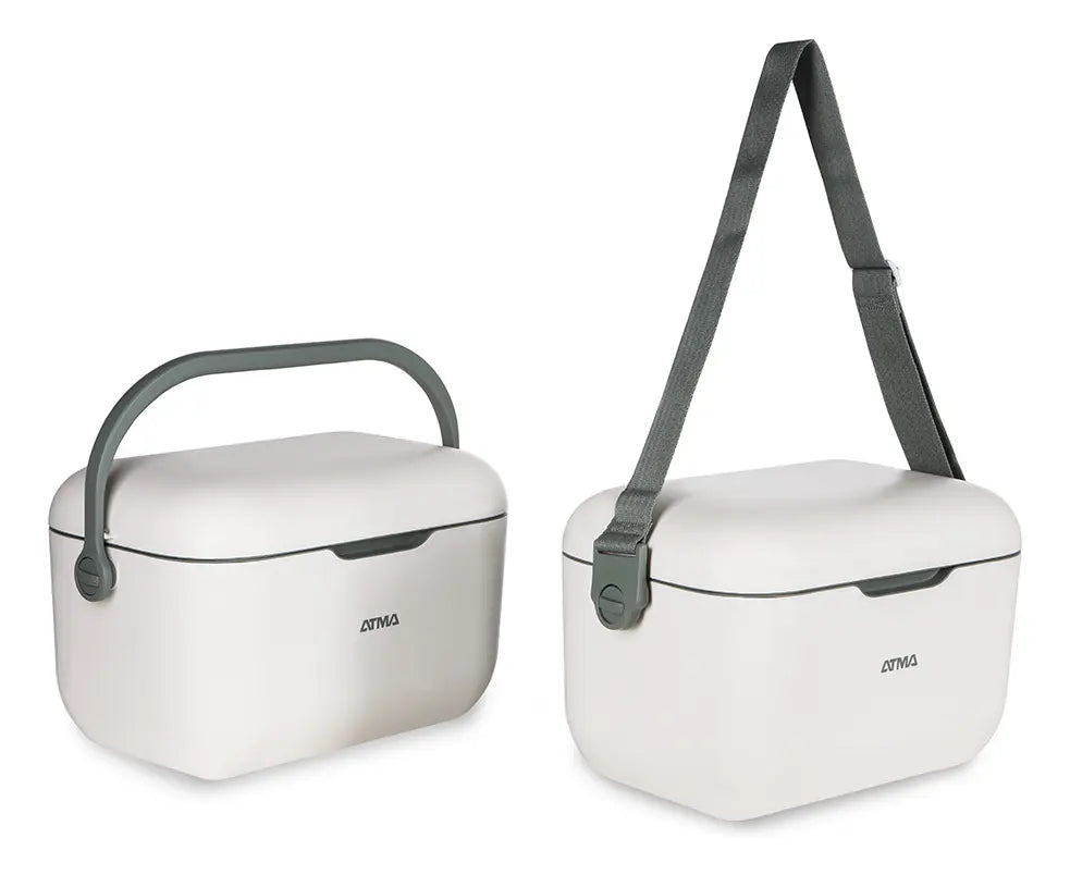 Heladera Conservadora Atma Vintage 20l Manija Y Correa Intercambiables Blanca Blanco