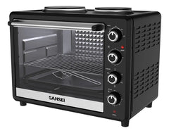 Horno Grill Sansei HGCSA6324AUAPI 63l Con Anafe y Convección Negro