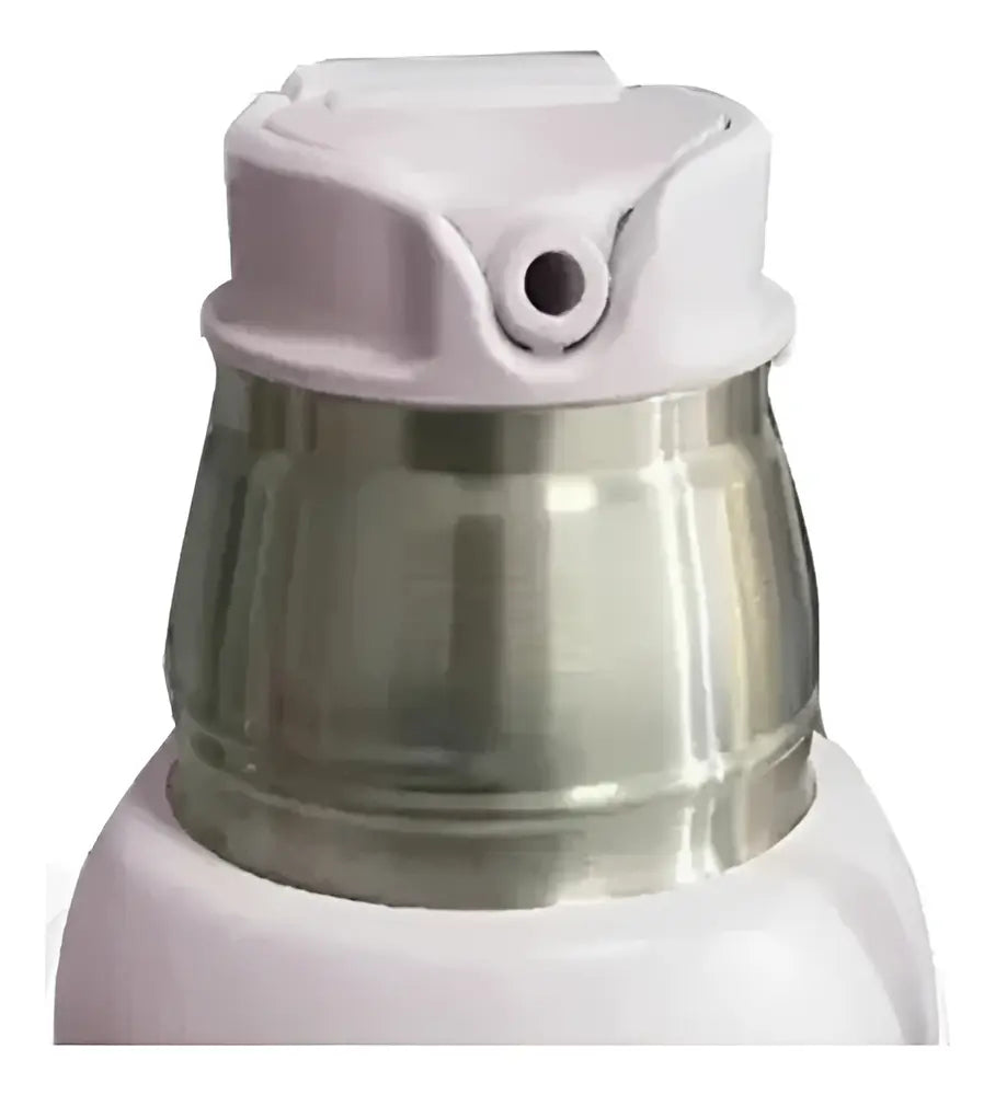 Termo Set Matero Acero Inoxidable Camping Con Pico Vertedor Blanco