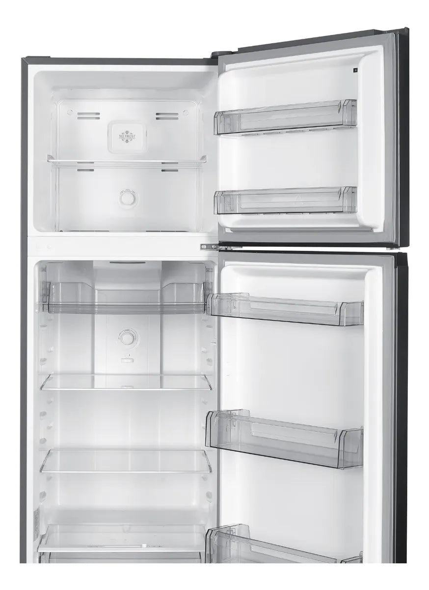 Heladera con freezer Top Mount Tcl P333tmn 333l Inverter Inox