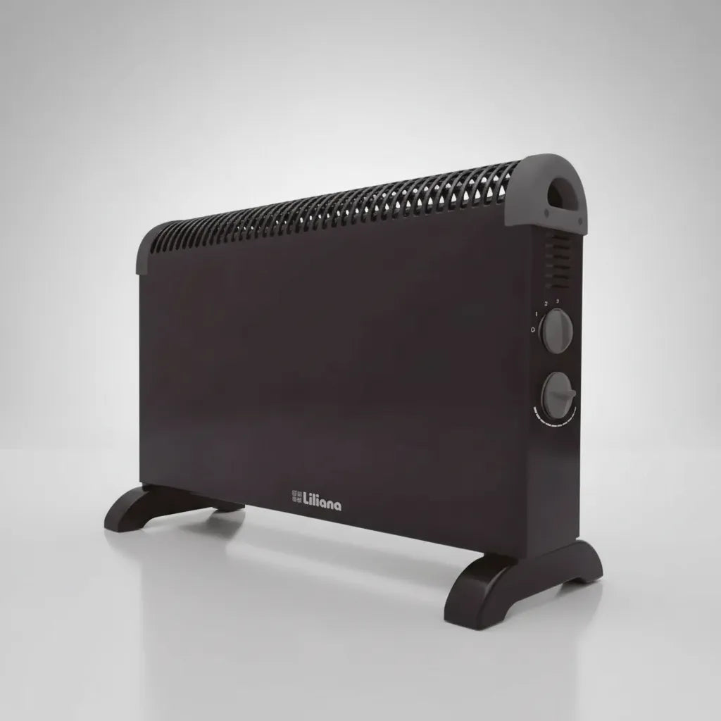 Calefactor Eléctrico Convector Liliana Duowarm Cnm18 Negro
