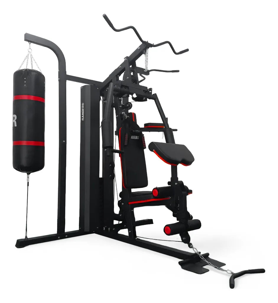 Multigimnasio Multigym Arg-63175 Randers 70kg Estructura Negro