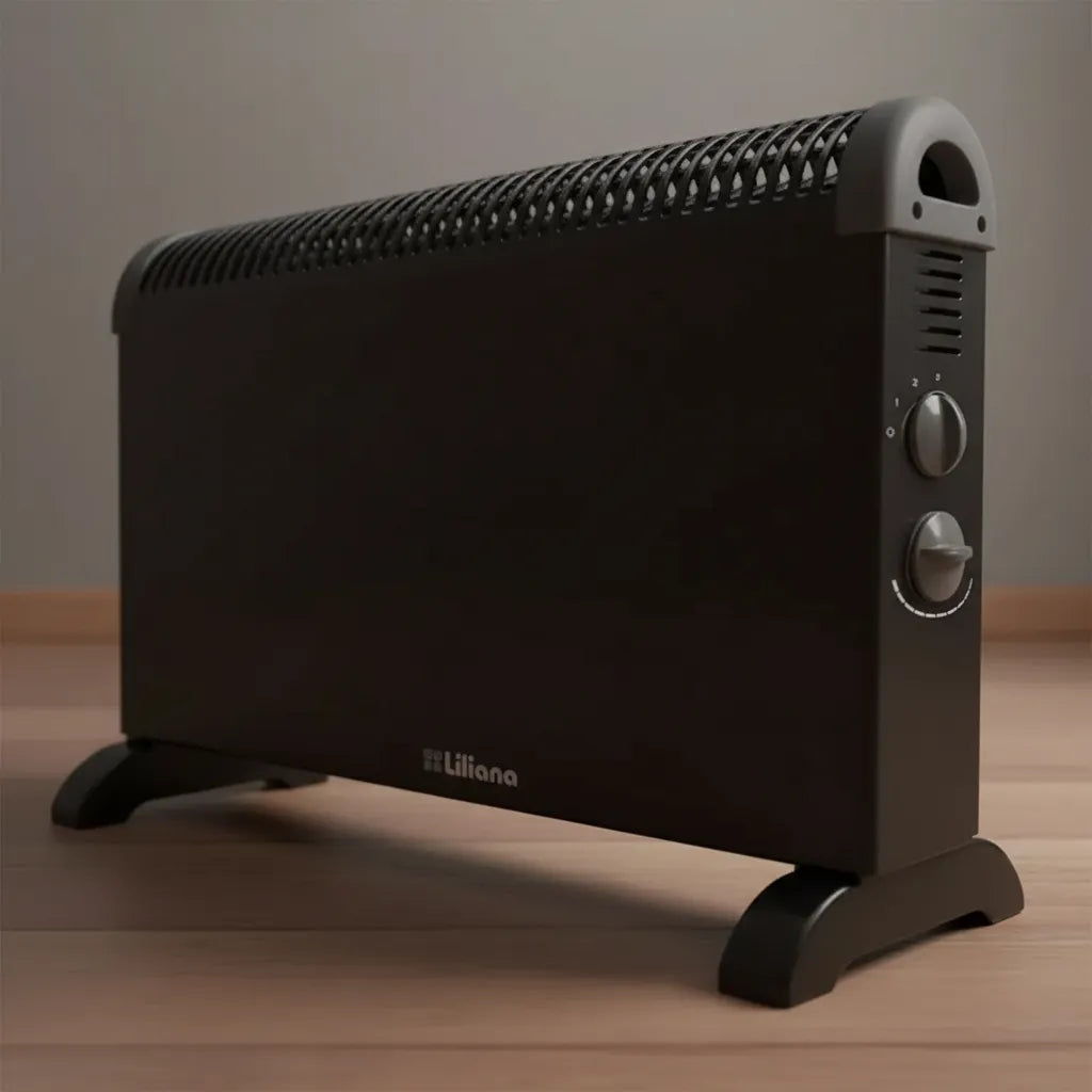 Calefactor Eléctrico Convector Liliana Duowarm Cnm18 Negro