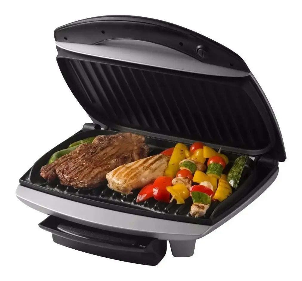 Parrilla Eléctrica Atma Grill Antiadherente 1400w Gris