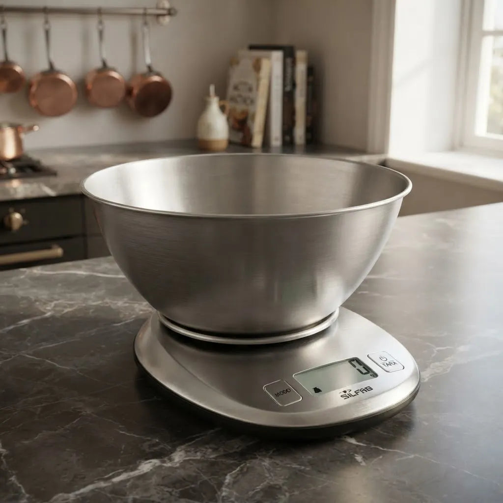 Balanza Digital De Cocina Steel Silfab Bd-c303 Gris Hasta 5Kg